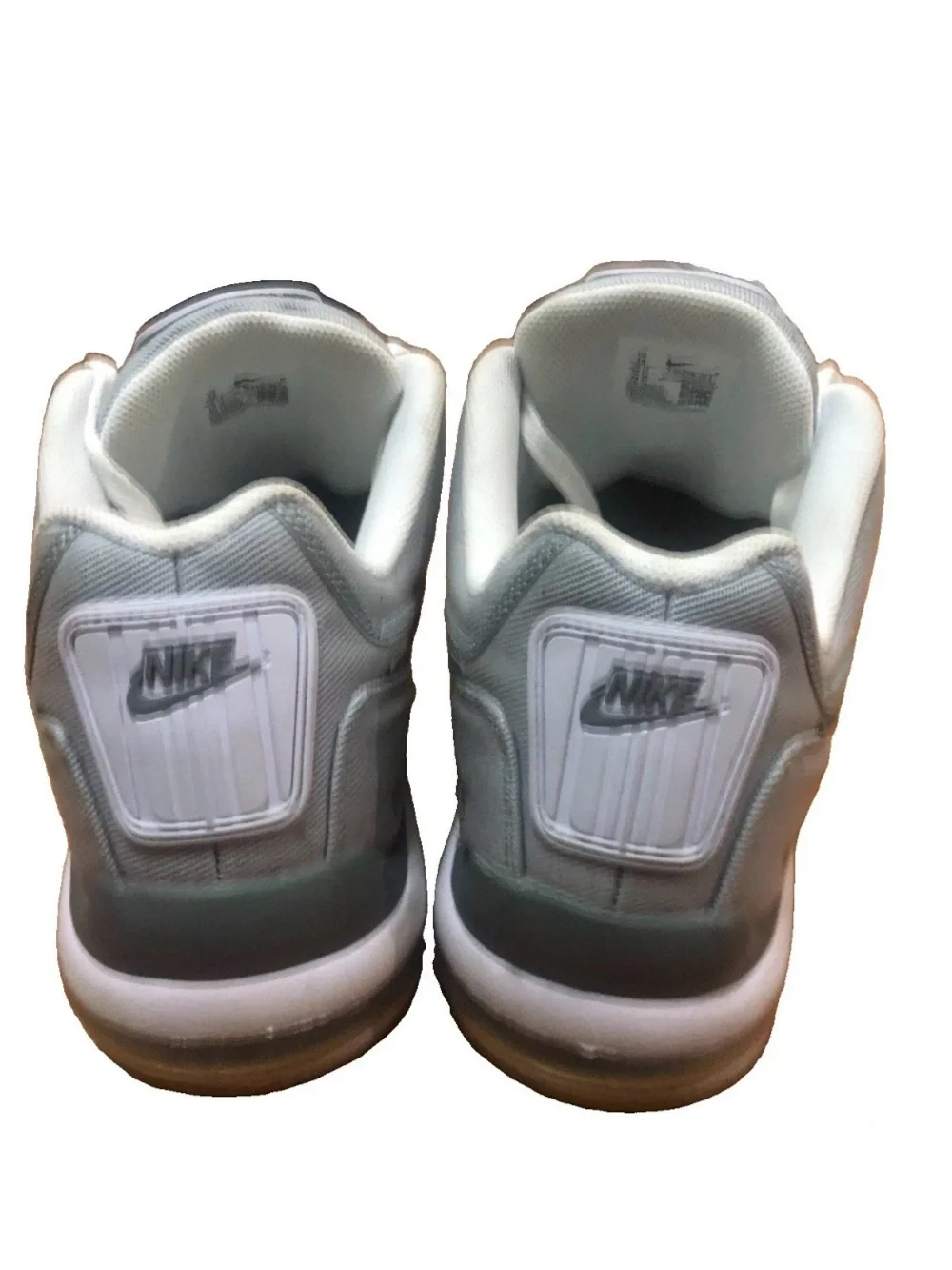 Nike Men's Gray and White Air Max Low-Top Sneakers Size 18
